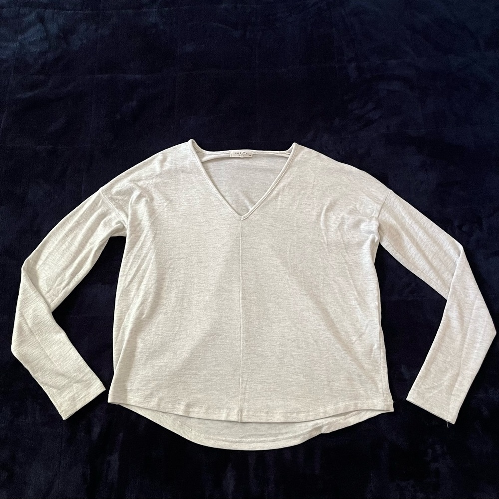 Rag & Bone Knit Vee Long Sleeve
